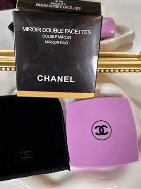 Chanel Purple Double Facettes Compact Mirror- Brand new in box